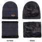 Beanie Wool Cap With Neck Warmer